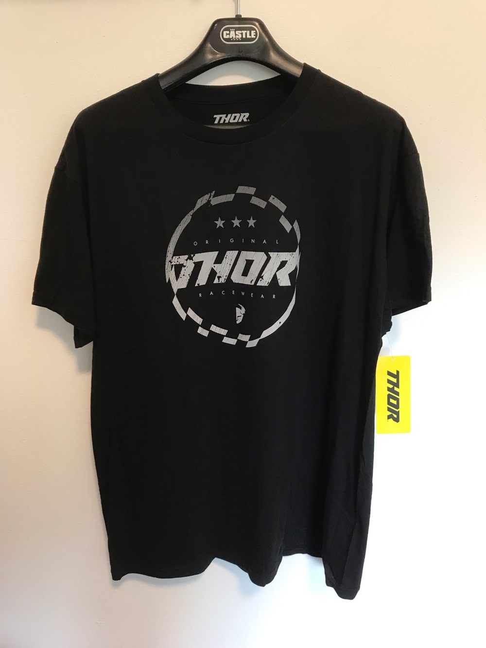 Thor Racing Original Racewear Halo MX Stars Black T-Shirt Men’s XL
